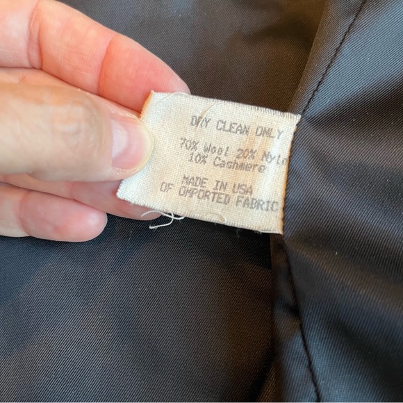 Vintage Made in USA Wool/cashmere blend Blazer Shoulder Pads Medium Double - Picture 11 of 14